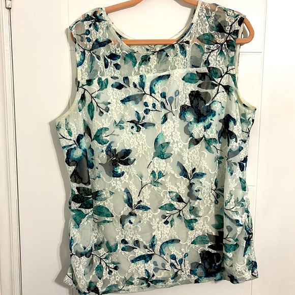 Ricki’s Floral No Sleeve Top - Picture 1 of 2